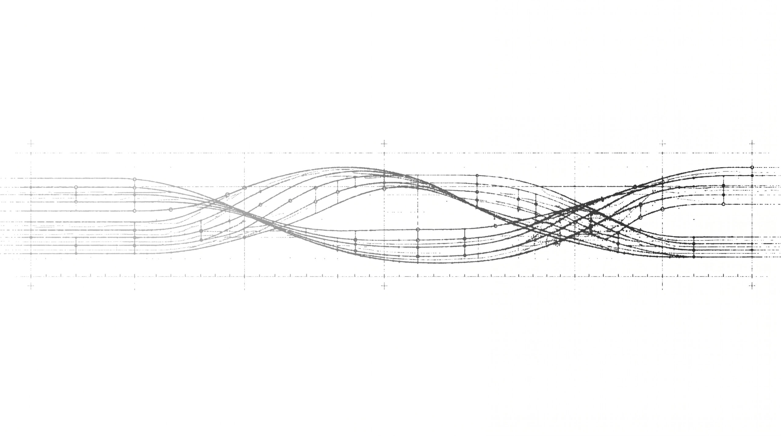 Flowing connected production lines graphic